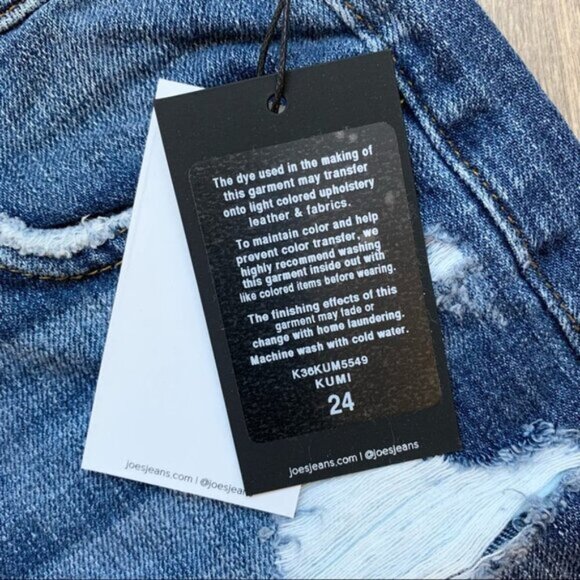 Joe's Jeans straight leg Jeans Billie Slim Crop Kumi Distressed Denim boyfriend - Picture 9 of 16